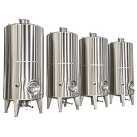 Réservoir sanitaire en acier inoxydable de 500 à 50 000 litres avec garantie de 5 ans pour salle de brassage de bière, doté d'une conception de cuve sous pression