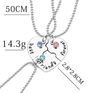 Индивидуальное ожерелье с подвеской дружба лучший друг навсегда Очаровательное ожерелье подарок BFF ювелирные изделия - Product Image 4