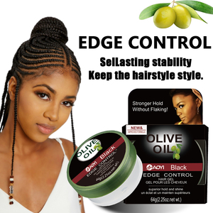 Cire capillaire noire à l'huile d'olive très vendue pour femmes, <span class=keywords><strong>coiffure</strong></span> naturelle, contrôle des bords, <span class=keywords><strong>gel</strong></span> à la cire capillaire - Product Image 3