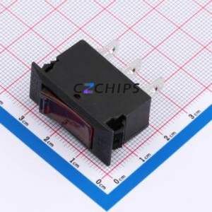 WH-001-15BR01N3-L22-E Rocker Switch Through hole Component (THT),P=9mm Switch 33.9mm 12.9mm 18.8mm Concave Bend - Product Image 1