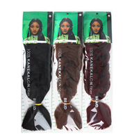 Extensions de cheveux synthétiques tressées Hot Selling High Yaki Jumbo pour tresses africaines au crochet, trame simple 165g, pour femmes noires