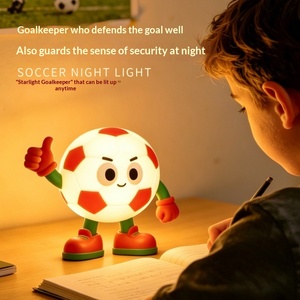 Factory OEM ODM Cross-border Bestseller for Football Touch Lamp Cartoon Style Soccer Ball Design Spanish Fan <b>Night</b> <b>Light</b> <b>Lights</b> - Product Image 3