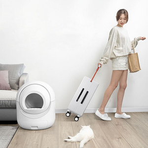 Neue WLAN-fähige Smarte Katzentoilette aus Kunststoff mit Automatischer Selbstreinigung, Großer Kapazität, Geruchskontrolle & Intelligenter Überwachung - Product Image 3