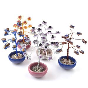 Adorno de Árbol de Dinero de Cristal Hecho a Mano, Tazón Pequeño Decorativo, Decoración para el Hogar, Regalo Artesanal - Product Image 1