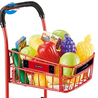 Ensemble de jouets de supermarché multifonctionnel pour enfants, 31 pièces, en plastique, chariots à fruits et légumes, chariots de courses.