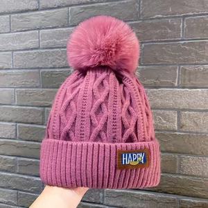 Bán Buôn Tùy Chỉnh Của Phụ Nữ Mùa Đông Lông Cừu Beanie Mũ Thời Trang Ấm Beanie Dot Bow Mô Hình Cho Bãi Biển Kinh Doanh Theo Mùa Giảm Giá - Product Image 1
