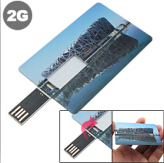 Clé USB carte de crédit musicale 2 Go 8 Go 16 Go 32 Go avec impression de logo coloré