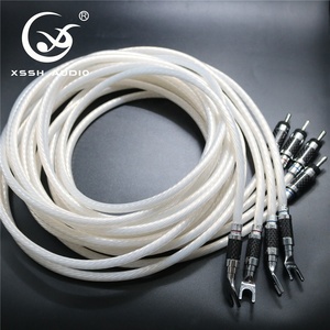 Línea de <span class=keywords><strong>Audio</strong></span> <span class=keywords><strong>Y</strong></span> vídeo XSSH HIFI, Conector de Banana Chapado en plata a forma de <span class=keywords><strong>Y</strong></span>, Conector de pala, conexión de cobre, <span class=keywords><strong>Cable</strong></span> de altavoz de alta gama, 11mm - Product Image 6