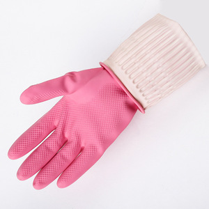 Jingyulan — <span class=keywords><strong>gant</strong></span> en latex, argenté ou <span class=keywords><strong>rose</strong></span>, Long, pour le ménage, (CE), 38cm, échantillon gratuit - Product Image 3