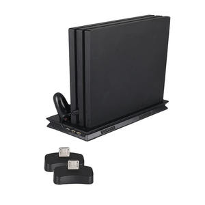 แท่นชาร์จแบบบางเฉียบรุ่นใหม่สำหรับ <span class=keywords><strong>PS4</strong></span> PRO พร้อมพัดลมระบายความร้อนคู่แบบ USB ที่ยึดคอนโทรลเลอร์และแท่นชาร์จ - Product Image 5