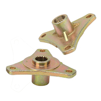2Pcs 17T Spline moyeu d'essieu arrière en alliage d'acier pour Quad Bike ATV Go Kart 50cc 110cc