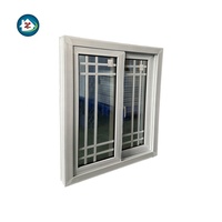 Ventana de PVC de Estilo Colonial para Impactos de Huracanes en Bahamas, Ventanas Corredizas de UPVC con Rejillas