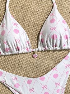 Bikinis Personalizados al por Mayor, <span class=keywords><strong>Bikini</strong></span> de Tres Puntos con Fórmula de Poliéster, Bikinis Brillantes Bordados para Mujer, <span class=keywords><strong>Bikini</strong></span> Extremo <span class=keywords><strong>sin</strong></span> Mangas para Verano - Product Image 3