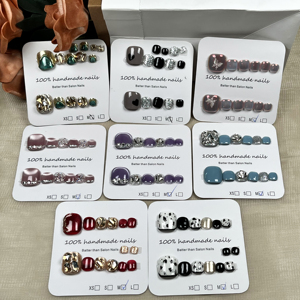 Kit d'ongles de <span class=keywords><strong>pied</strong></span> à pression <span class=keywords><strong>en</strong></span> <span class=keywords><strong>gel</strong></span> souple avec logo personnalisé ongles d'orteil vente <span class=keywords><strong>en</strong></span> gros de bouts artificiels courts et carrés - Product Image 2