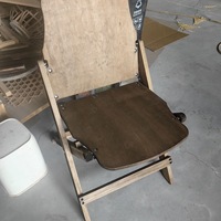 HE-1342, Chaise pliante en bois antique de taille personnalisée, chaise pliante en bois, chaise de jardin de loisirs pour l'extérieur et l'intérieur