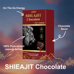 Complément alimentaire sain au chocolat OEM Shilajit Ashwagandha, antioxydant, améliore l'humeur et le sommeil, 100% pur SHILAJIT, sans <span class=keywords><strong>sucre</strong></span> ajouté - Product Image 4