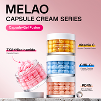 Crème en Capsules Éclaircissante 5% Niacinamide TXA Acide Tranexamique Glutathion pour Peau Terne – Gel Hydratant Visage pour un Éclat Radieux