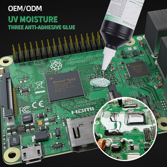UV Moisture Three Anti-adhesive Glue Adhesive Glue Conformal Coating Supplier UV Curing Curable