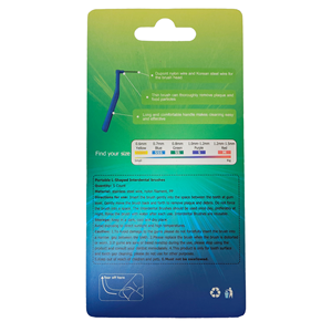 5uds Cepillos Interdentales Forma L 0.6mm SSSS Limpiadores Interproximales Cepillo De Espacios Dentales - Product Image 5