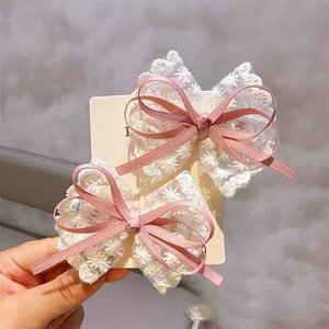 Hot Selling Exquisite Vintage Temperament Lace Bowknot Hairpin Popular Niche Design Women's Hairpins Wholesale Jewelry Trendy - Product Image 3