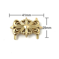 Fabricant vente en gros de pièces de boucle de chaussure en alliage de zinc en métal doré accessoires pour femmes durables et écologiques crochets décoratifs pour chaussures à nœud