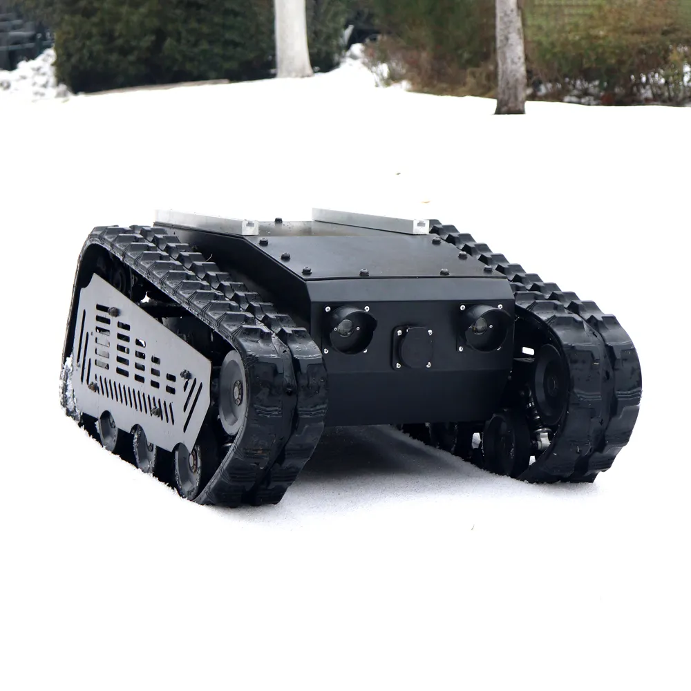 Off road snowmobile tracked robot chassis remote track vehicle
