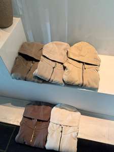 Ropa de Yoga de Felpa Bordada Lulu Lu, Sudadera Clásica con Cremallera, Chaqueta Ajustada para Mujer, Suéter Combinable con Cuello de Botones - Product Image 3