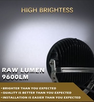 Luz de Conducción LED Redonda de 7 Pulgadas y 80W con DRL, Homologada ECE R112/R7/R10 para Camiones y SUV Todoterreno