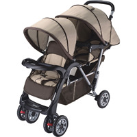 Poussette double pliable multifonction pour jumeaux avec deux sièges pour enfants