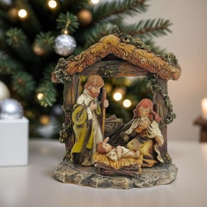 Mini Christmas Crib Nativity Jesus Decoration Home Decor Catholic Resin Craft Christmas <strong>Easter</strong> <strong>Ornament</strong> - Product Image 4