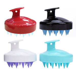 Private Logo Custom Label Hair <b>Shampoo</b> Brush Scalp Care Hair Brush with Soft Silicone Scalp Massager - Product Image 1