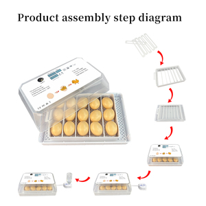 Incubadoras de Huevos de Gallina Tipo Blanco, Incubadoras para Incubar Huevos, 15 Huevos de Gallina con Comedero y <span class=keywords><strong>Bebedero</strong></span> - Product Image 3