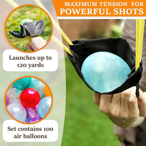 Vente en gros usine LEAJOY DH-BL08 TPE 1,5 m Ensemble lanceur de ballons d'eau pour enfants et adultes, Fronde, Catapulte, <span class=keywords><strong>Trebuchet</strong></span>, Utilisation en bord de mer - Product Image 3