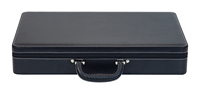 Boîte de rangement pour montres en cuir noir à grande capacité avec 24 emplacements, en fibre de carbone, personnalisée