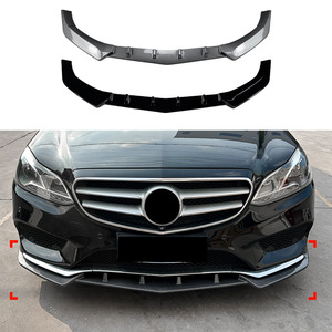 ลิ้นกันชนหน้า Amp-Z ลายคาร์บอนไฟเบอร์ ผิวด้าน สำหรับรถยนต์ Mercedes-Benz E-Class W212 ปี 2013-2015 AMG - Product Image 1