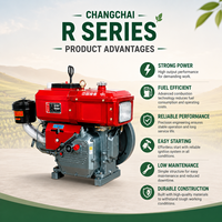 Moteur diesel agricole CHANGCHAI R180 à couple stable pour moissonneuses, équipements de labour, pompes à eau et machines agricoles