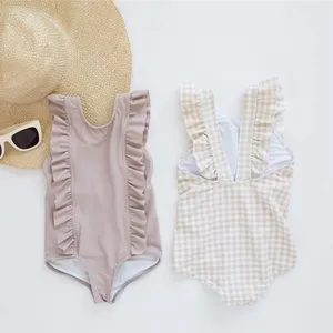 Produsen Baju Renang Label Pribadi OEM Bikini Kustom Bayi Anak Perempuan Baju Renang Anak-anak Bikini