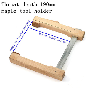 Abrazadera de garganta profunda de hierro de madera de arce duro hecha a mano para guitarra, violonchelo, puente de violín, accesorio de madera en forma de <span class=keywords><strong>F</strong></span>, carpintería - Product Image 6