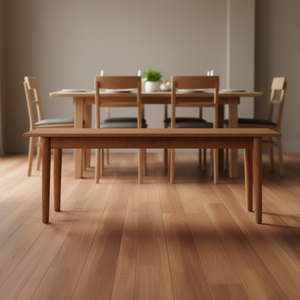 ม้านั่งรับประทานอาหารไม้เนื้อแข็ง ดีไซน์ทันสมัยเรียบง่าย ขาไม้ยางพาราทนทาน เฟอร์นิเจอร์สำหรับห้องรับประทานอาหารและทางเข้าบ้าน - Product Image 2