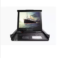 Commutateur KVM HD LED 17 pouces série KVM-1700MU 1port/4ports/8ports/16ports 1U tiroir KVM LED 17 pouces à montage en rack