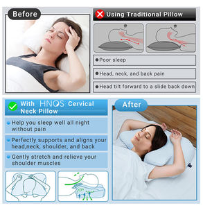 Bantal Ergonomis Kontur dengan Sarung Lepas Pasang, Bantal Medis untuk Leher dan Bahu, Pereda Nyeri Leher - Product Image 6