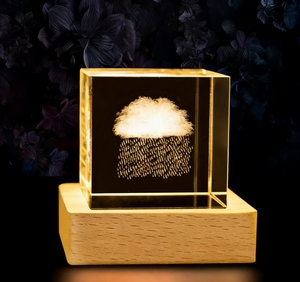 <span class=keywords><strong>Table</strong></span> de chevet en bois, nouvelle lampe de nuit <span class=keywords><strong>d</strong></span>'art populaire, lampe cube en cristal, <span class=keywords><strong>d</strong></span>écoration, base de lampe en bois, souvenir - Product Image 6