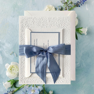 Vintage Dark Green Velvet Box Personalized Photo Wedding Invitation Box Save the Date QR Code Caja De Terciopelo Invitación Boda - Product Image 1