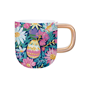 Customizable <strong>Easter</strong> Festival Ceramic Cup with Gold Bunny Handle Porcelain <strong>Easter</strong> <strong>Mug</strong> - Product Image 3