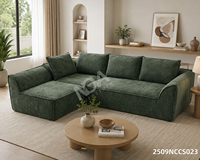 Ensemble de canapés modulaires en tissu compressé, emballés sous vide, en éponge, pour salon moderne, vente en gros