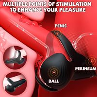 Vibrateur anneau vibrant télécommandé en silicone pour stimulation électrique de la prostate et éjaculation, en promotion