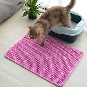 Alfombrilla de arena para gatos de doble capa antideslizante impermeable de 60x45cm, alfombrilla y almohadilla para mascotas de Material EVA para caja de arena o almohadilla para arena - Product Image 5