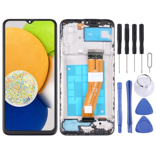Wholesale for Samsung for Galaxy A03 SM-A035F Mobile LCD Screen Display Touch Digitizer Assembly with Frame 1 Year Warranty