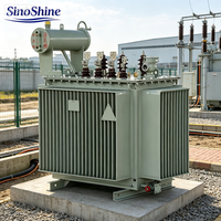 Transformateur de puissance immergé dans l'huile 63 100 160 KVA 10KV 11KV pour la distribution électrique, entièrement scellé, abaisseur de tension 50/60Hz, prix usine