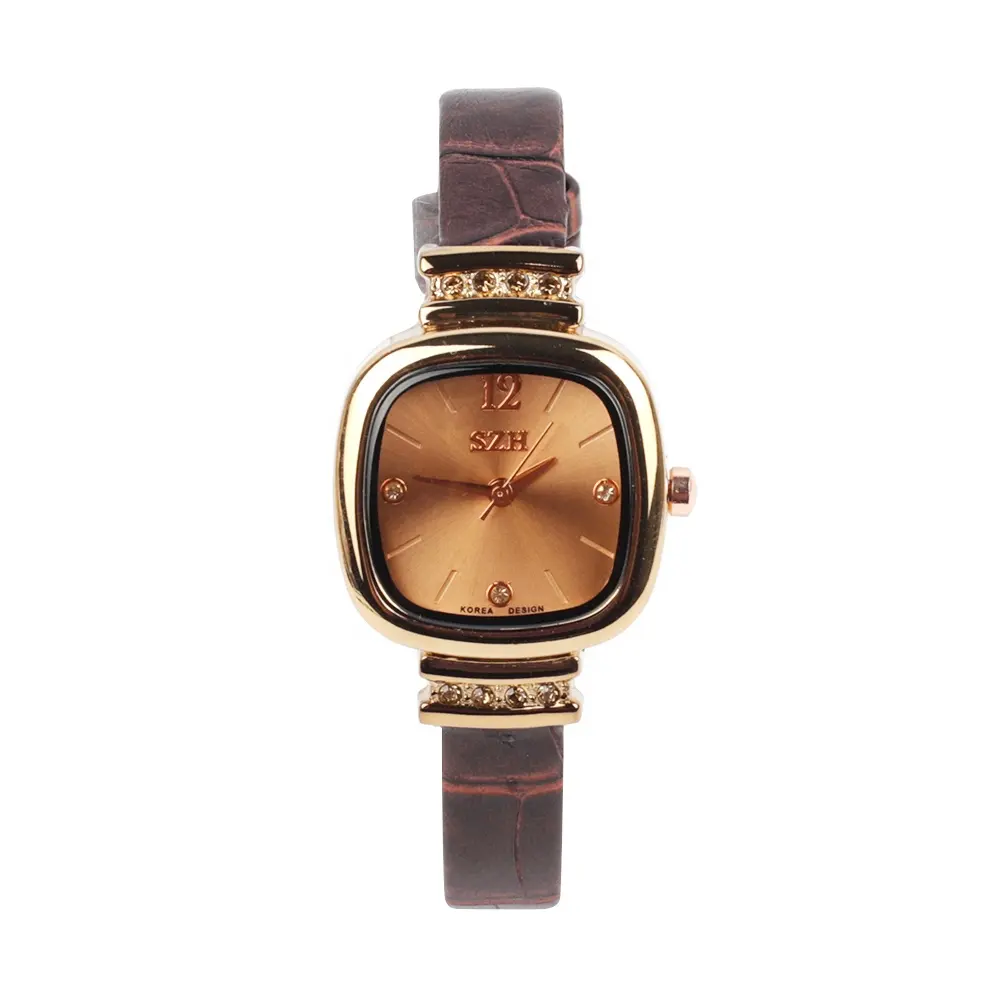 Ladies Durable and Wear Resistance Watch -Genuine Leather Strap Contracted and Unique